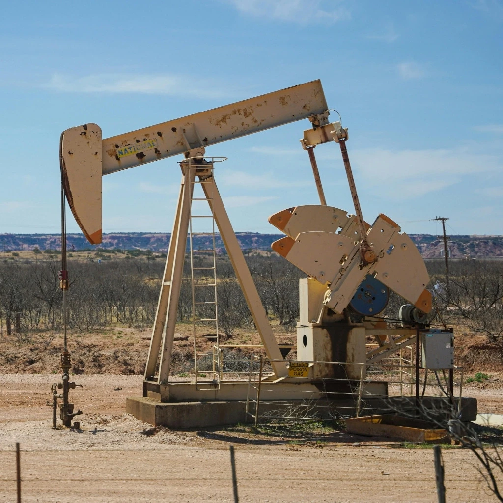 Pumpjack Equipment at Oil Production Site